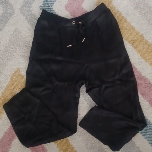 ZARA | Black | SATIN PAJAMA STYLE PANTS - Picture 5 of 8